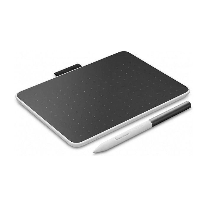 Wacom One S Tableta Gráfica con Lápiz, Área de Trabajo 152 x 95 mm, Inalámbrica y por USB, Bluetooth 5.1, Pluma sin Batería, Color Negro y Blanco