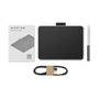 Wacom One S Tableta Gráfica con Lápiz, Área de Trabajo 152 x 95 mm, Inalámbrica y por USB, Bluetooth 5.1, Pluma sin Batería, Color Negro y Blanco