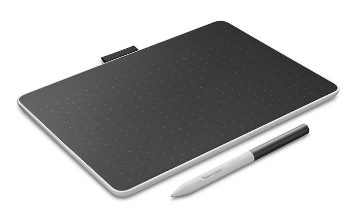 Wacom One S Tableta Digitalizadora Compacta con Lápiz sin Batería, Negro y Blanco