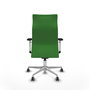 PIQUERAS Y CRESPO Sillón Albacete Verde con Mecanismo Sincro y Base de Aluminio