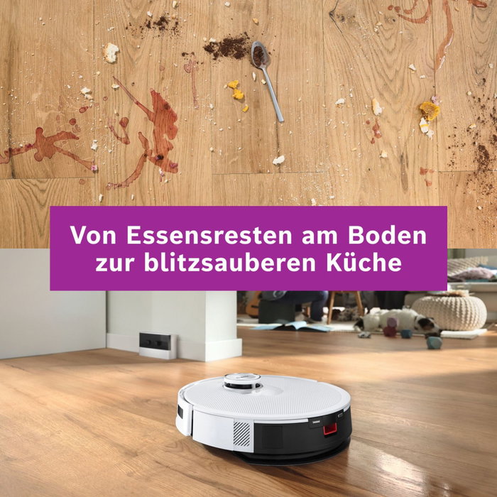 Bosch BCRC2W Robot aspirador y fregasuelos Blanco