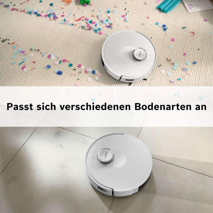 Bosch BCRC2W Robot aspirador y fregasuelos Blanco