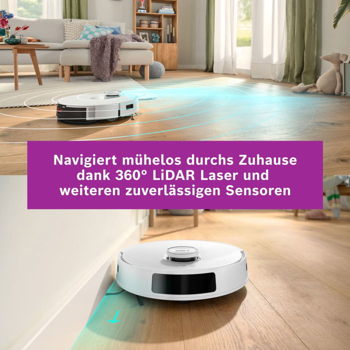 Bosch BCRC2W Robot aspirador y fregasuelos Blanco