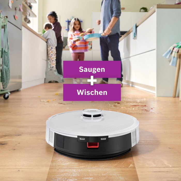 Bosch BCRC2W Robot aspirador y fregasuelos Blanco