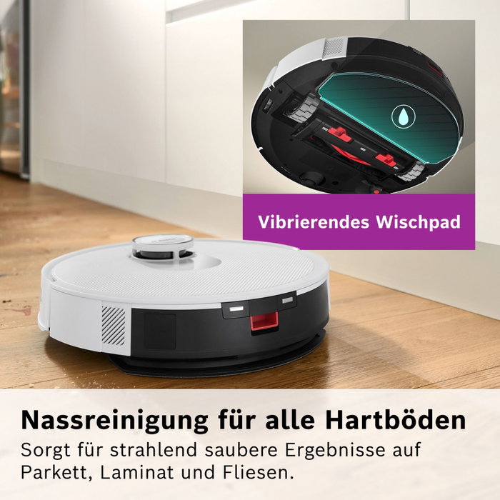 Bosch BCRC2W Robot aspirador y fregasuelos Blanco