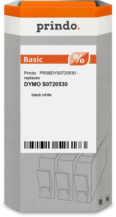 Prindo Cinta mecanográfica Negro sobre blanco PRSBDYS0720530 Basic Prindo Cinta mecanográfica Negro sobre blanco PRSBDYS0720530 Basic
