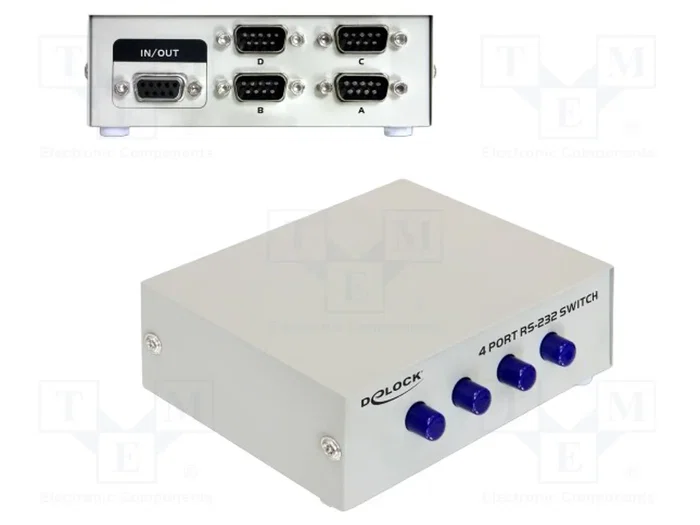 DeLOCK 87589 Conmutador Serial de 4 Puertos RS-232 / RS-422 / RS-485 Manual, Gris