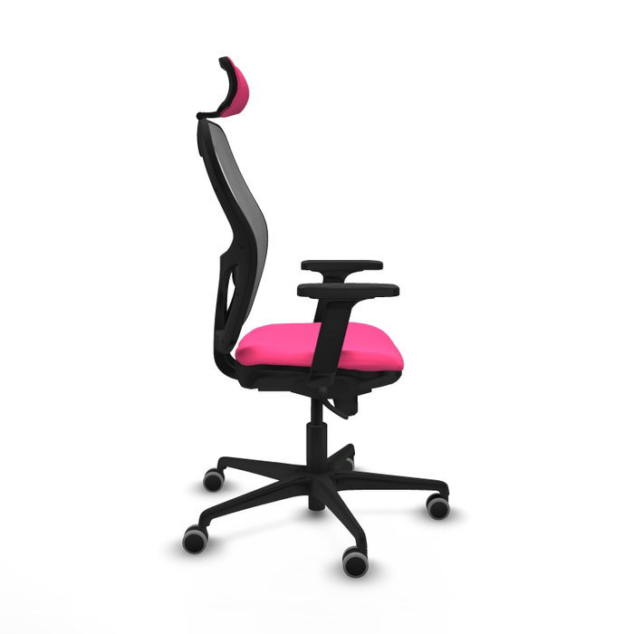 PIQUERAS Y CRESPO Silla de oficina Jorquera Rosa y Gris PIQUERAS Y CRESPO Silla de oficina Jorquera Rosa y Gris