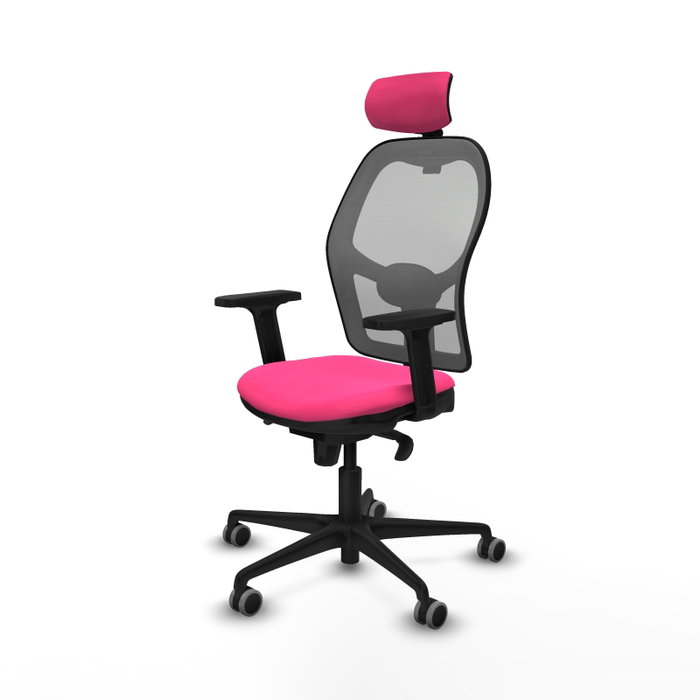 PIQUERAS Y CRESPO Silla de oficina Jorquera Rosa y Gris PIQUERAS Y CRESPO Silla de oficina Jorquera Rosa y Gris