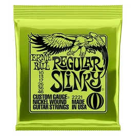 ERNIEBALL Slinky Regular 10-46 Juego de Cuerdas para Guitarra Eléctrica