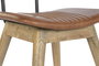 DKD Home Decor Silla de Piel Marrón