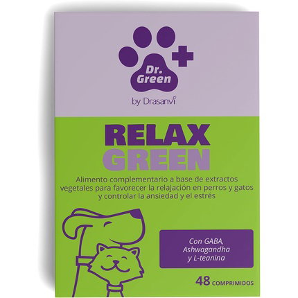 DR. GREEN VET Relaxgreen 48 comprimidos para perros y gatos DR. GREEN VET Relaxgreen 48 comprimidos para perros y gatos