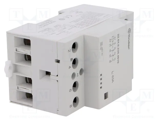 FINDER Contactor de instalación 4-polar 63A 230VAC/230VDC Serie 22