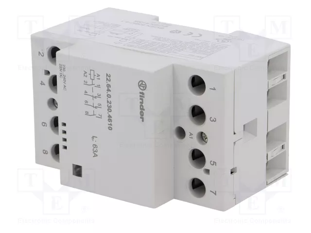 FINDER Contactor de instalación 4-polar 63A 230VAC/230VDC Serie 22