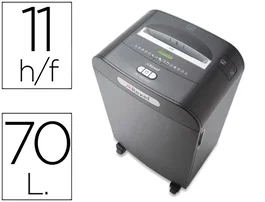 Rexel RDM1170 Destructora de Documentos Antiatasco, Capacidad 11 Hojas, Corte Partículas, Destruye Grapas y Clips