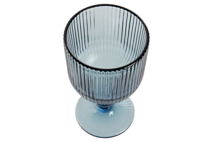 DKD Home Decor Copa Azul 8 x 14 x 8 cm Set de 6 Piezas Cristal 240ml