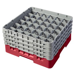 CAMBRO Cesta de lavado 36 compartimentos, 4 alturas, Cerceta