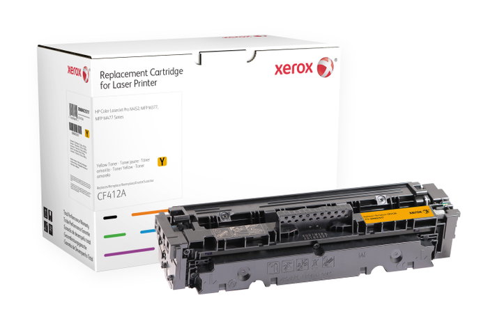 Xerox Cartucho de Tóner Amarillo para HP 410A CF412A, 2.900 páginas Xerox Cartucho de Tóner Amarillo para HP 410A CF412A, 2.900 páginas