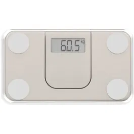 Livoo DOM532C Minibáscula Electrónica hasta 180 kg con Pantalla LCD y Cristal Templado Color Crema