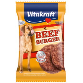 Vitakraft Mini Hamburguesas Ternera 8x27gr para Perros Sin Azúcar Sin Colorantes Sin Conservantes