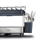 Joseph Joseph Excel Escurridor de platos de acero inoxidable de 2 niveles con bandeja de goteo de acero