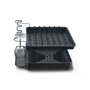 Joseph Joseph Excel Escurridor de platos de acero inoxidable de 2 niveles con bandeja de goteo de acero