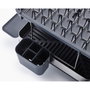 Joseph Joseph Excel Escurridor de platos de acero inoxidable de 2 niveles con bandeja de goteo de acero