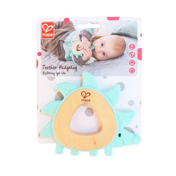 Hape Mordedor erizo de madera y silicona