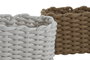 DKD Home Decor Cesta de Cuerda 25x15x15 Surtido de 2 Colores