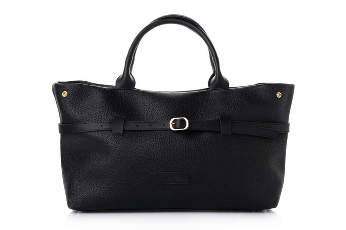Lucky Bees Grace - Black Bolso de Hombro Negro Cuero de Polivinilo 40x16x27cm Lucky Bees Grace - Black Bolso de Hombro Negro Cuero de Polivinilo 40x16x27cm
