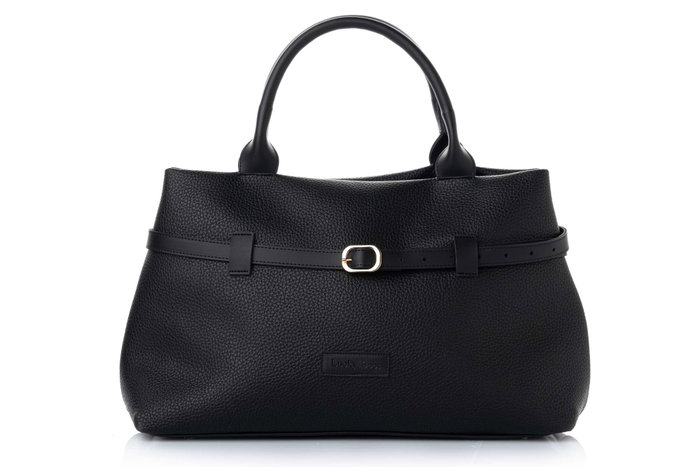 Lucky Bees Grace - Black Bolso de Hombro Negro Cuero de Polivinilo 40x16x27cm Lucky Bees Grace - Black Bolso de Hombro Negro Cuero de Polivinilo 40x16x27cm