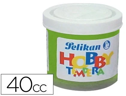 Pelikan Tempera hobby 40 cc verde amarillo -n.155, Pack de 6 unidades