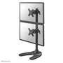 Neomounts FPMA-D700DDV Soporte de Escritorio para 2 Monitores hasta 27" (68.6 cm), Ajustable en Altura, Inclinación y Rotación, VESA 100x100/75x75, Color Negro