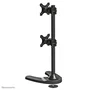Neomounts FPMA-D700DDV Soporte de Escritorio para 2 Monitores hasta 27" (68.6 cm), Ajustable en Altura, Inclinación y Rotación, VESA 100x100/75x75, Color Negro