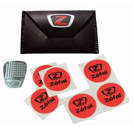Zefal Equipo compacto de reparación con 6 parches auto-adherentes y rascador de acero inoxidable