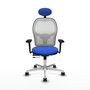 PIQUERAS Y CRESPO Silla de oficina Jorquera Azul y Blanco