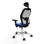 PIQUERAS Y CRESPO Silla de oficina Jorquera Azul y Blanco