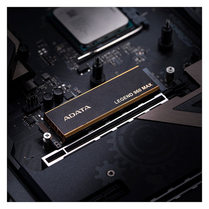 ADATA Legend 960 MAX M.2 NVMe SSD 1TB PCIe 4.0 x4 2280 - Negro/Gris Oscuro/Dorado ADATA Legend 960 MAX M.2 NVMe SSD 1TB PCIe 4.0 x4 2280 - Negro/Gris Oscuro/Dorado