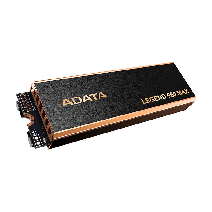 ADATA Legend 960 MAX M.2 NVMe SSD 1TB PCIe 4.0 x4 2280 - Negro/Gris Oscuro/Dorado ADATA Legend 960 MAX M.2 NVMe SSD 1TB PCIe 4.0 x4 2280 - Negro/Gris Oscuro/Dorado