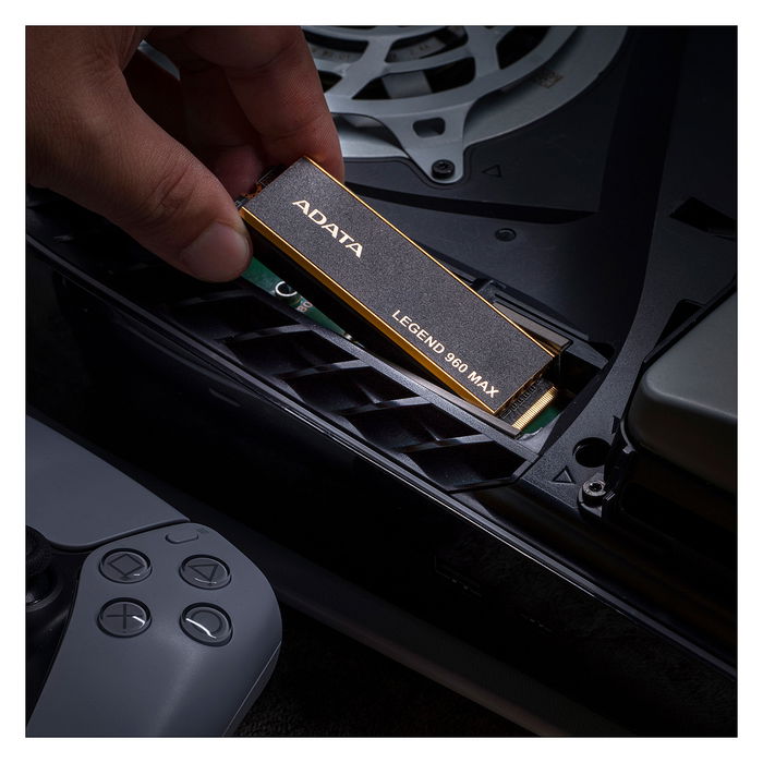 ADATA Legend 960 MAX M.2 NVMe SSD 1TB PCIe 4.0 x4 2280 - Negro/Gris Oscuro/Dorado ADATA Legend 960 MAX M.2 NVMe SSD 1TB PCIe 4.0 x4 2280 - Negro/Gris Oscuro/Dorado