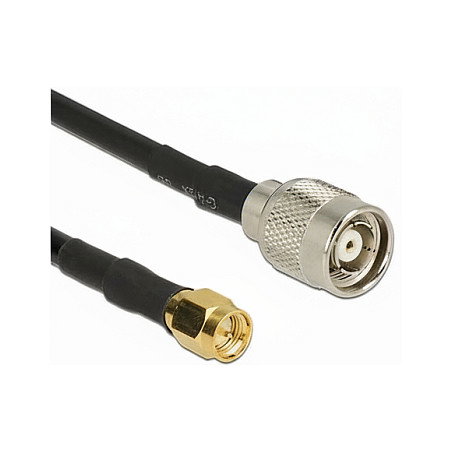 DeLOCK Cable Coaxial RG-58 con Conector TNC a SMA, 1,5 m DeLOCK Cable Coaxial RG-58 con Conector TNC a SMA, 1,5 m