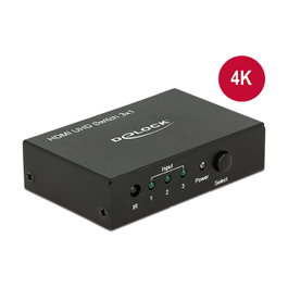 DeLOCK 18683 HDMI Switch 3 x HDMI en > 1 x HDMI out 4K