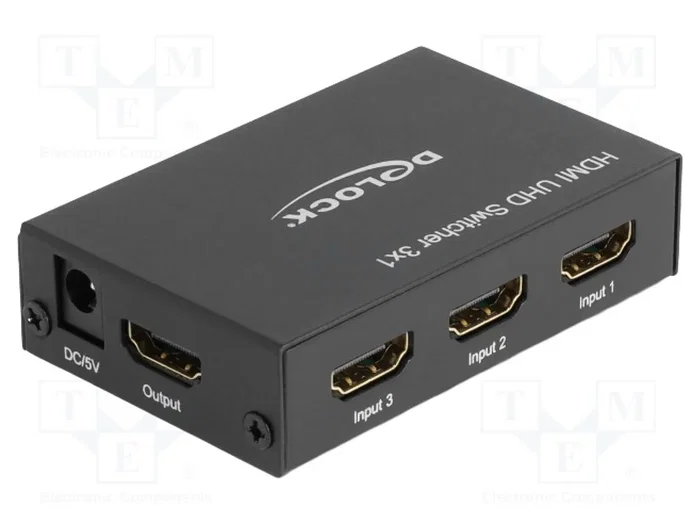 DeLOCK HDMI UHD Switch 3 x HDMI in > 1 x HDMI out 4K