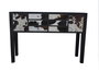 DKD Home Decor Consola de Mango y Piel 135 x 40 x 94 cm