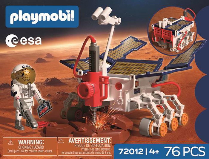 Playmobil City Action Rover Para Marte de la ESA - Juguete Vehículo Explorador Espacial, 4 a 10 años