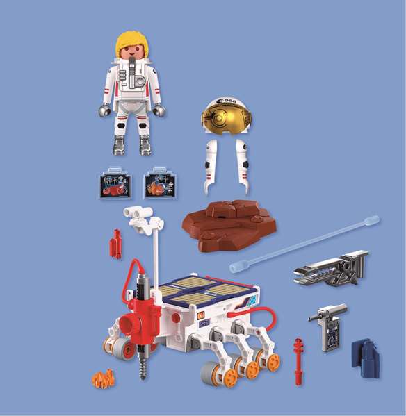 Playmobil City Action Rover Para Marte de la ESA - Juguete Vehículo Explorador Espacial, 4 a 10 años
