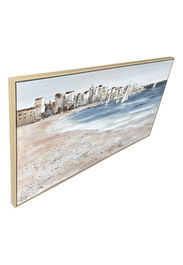 DKD Home Decor Cuadro Mediterraneo Azul Beige Lienzo MDF 4.5 x 70 x 140 cm (2 Unidades)