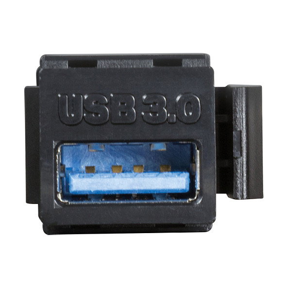 LogiLink Keystone Verbinder USB 3.0-A F/F Negro