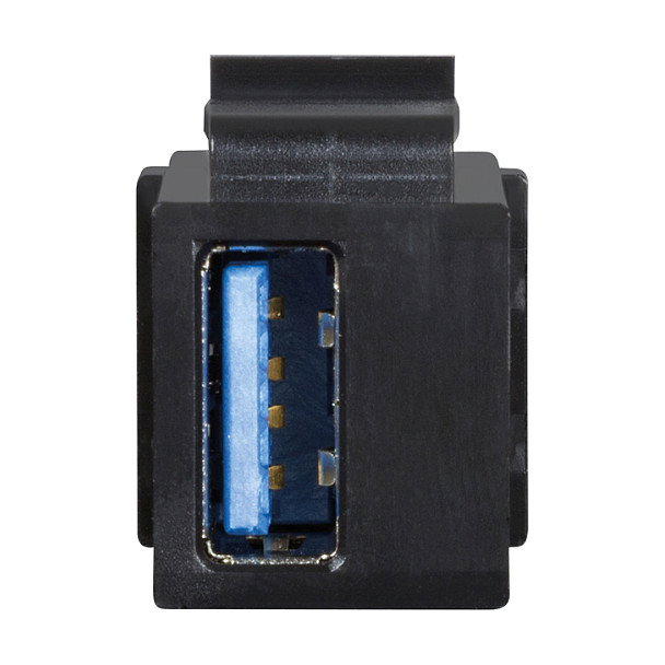 LogiLink Keystone Verbinder USB 3.0-A F/F Negro