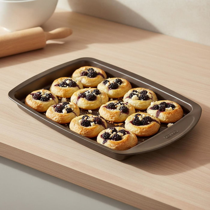 Pyrex® Bandeja para horno Asimetría Sil 33x25 cm Marrón